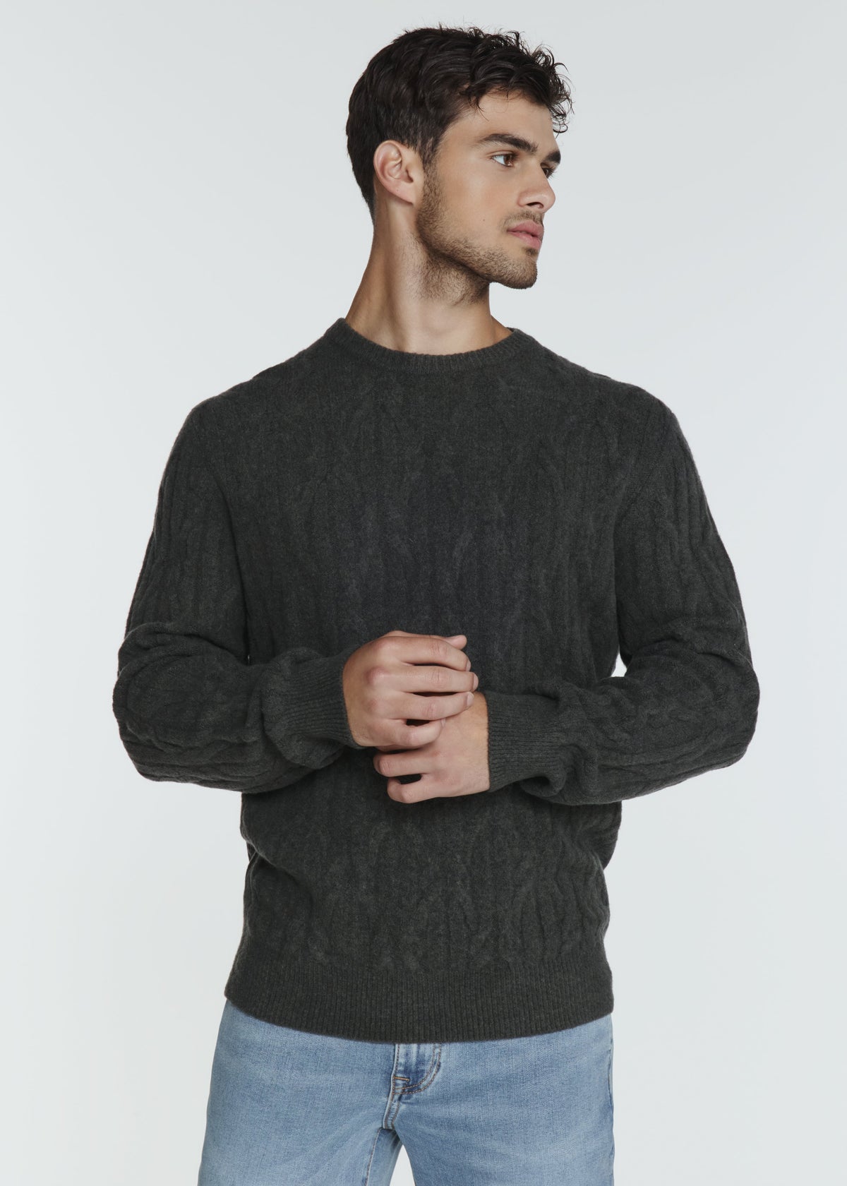 Norwood Cable Sweater - Basil