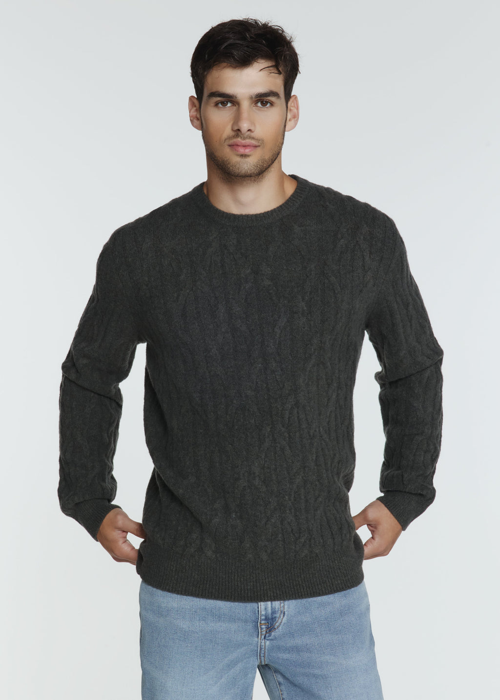 Norwood Cable Sweater - Basil