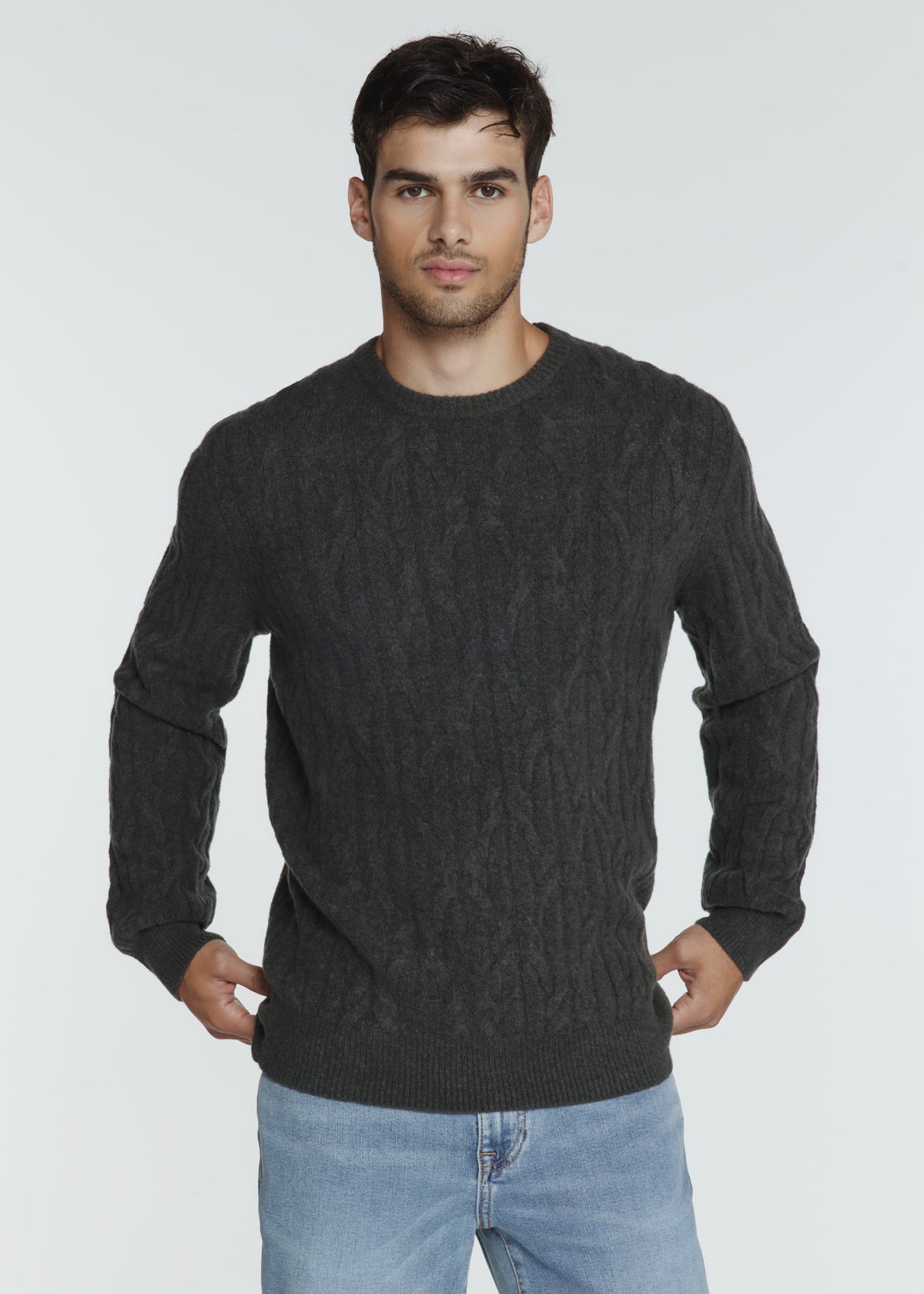 Norwood Cable Sweater - Basil