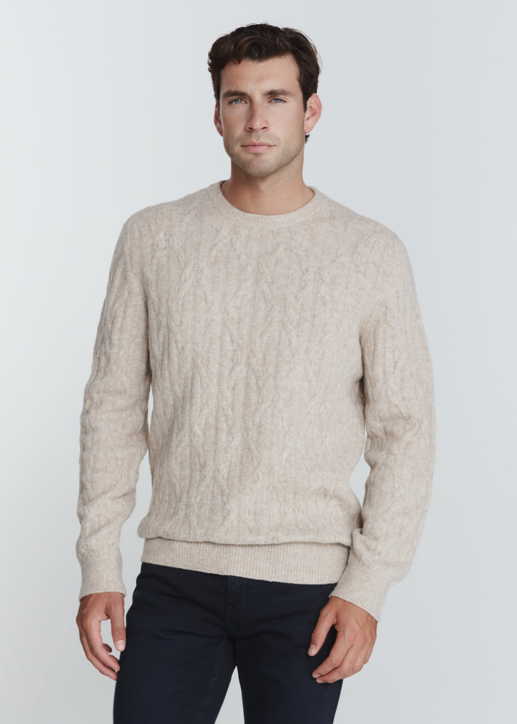 Norwood Cable Sweater - Oatmeal