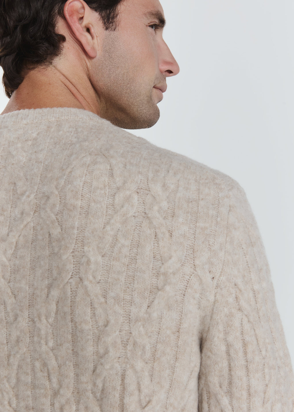 Norwood Cable Sweater - Oatmeal