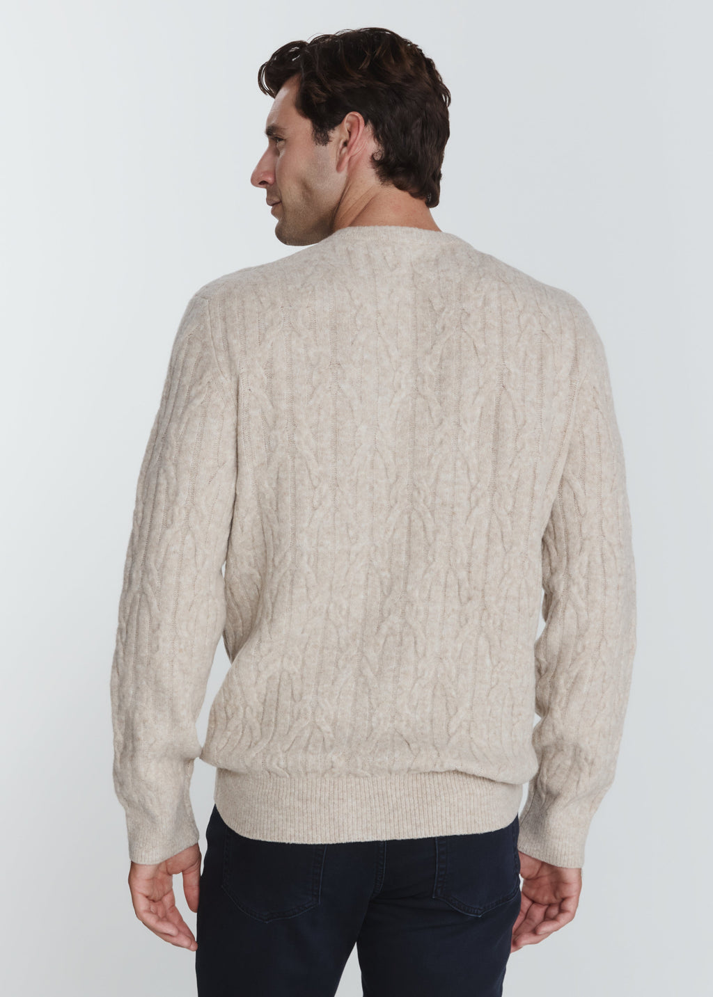 Norwood Cable Sweater - Oatmeal