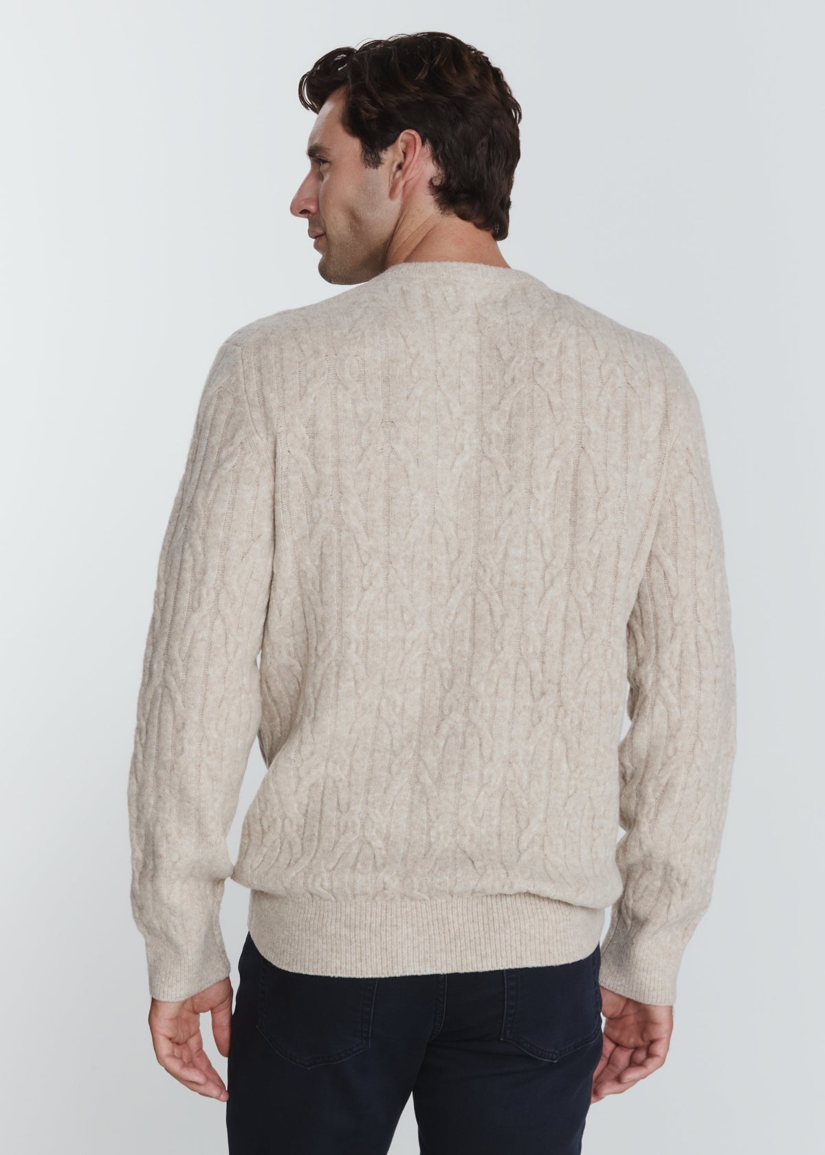 Norwood Cable Sweater - Oatmeal