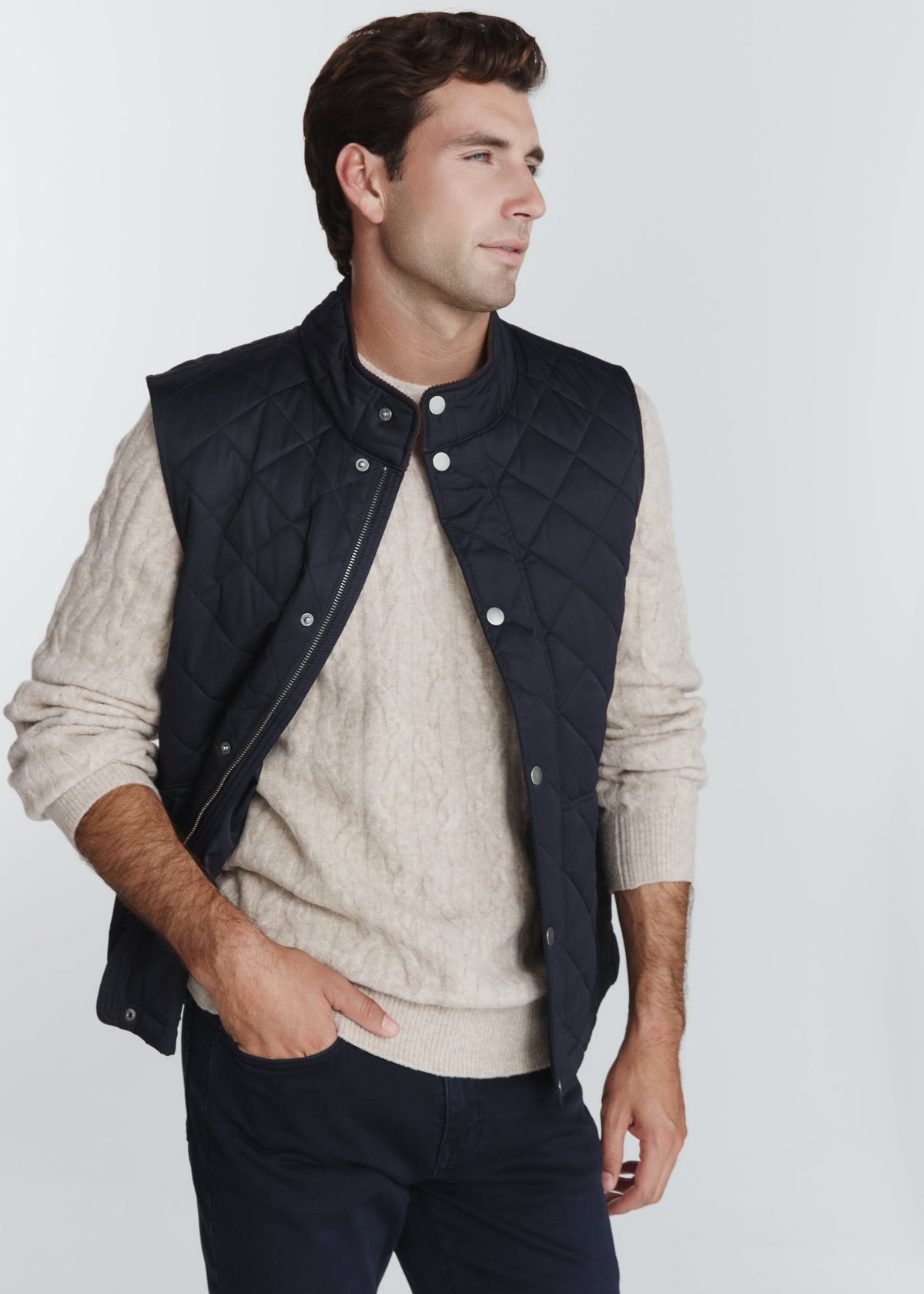 Norwood Cable Sweater - Oatmeal