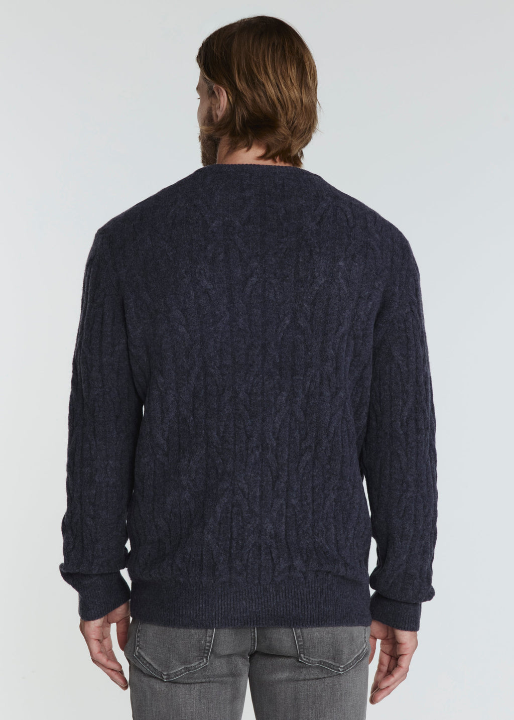 Norwood Cable Sweater - Sky Captain