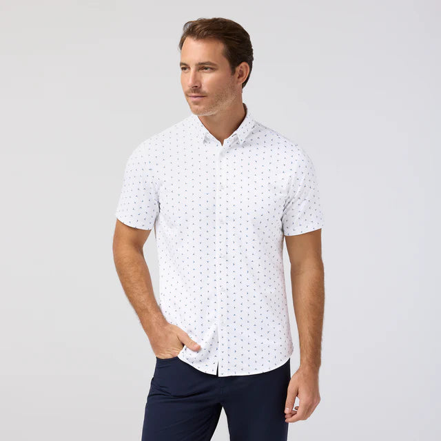 Halyard Shirt - White Split Floral