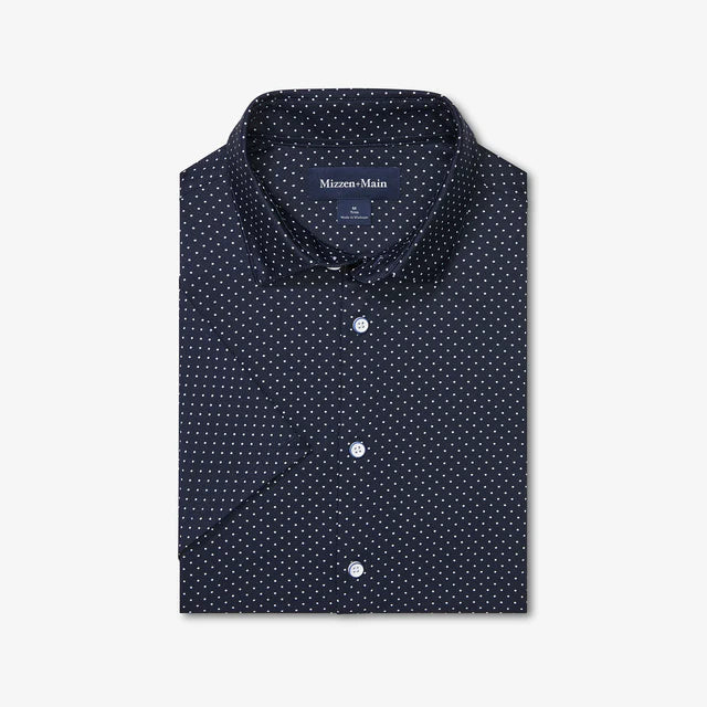 Halyard Shirt - Navy Dot