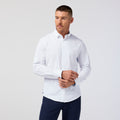 Leeward No Tuck Dress Shirt - Navy Stacked Geo