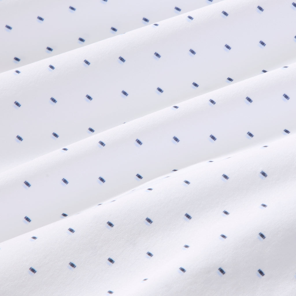 Leeward No Tuck Dress Shirt - Navy Stacked Geo