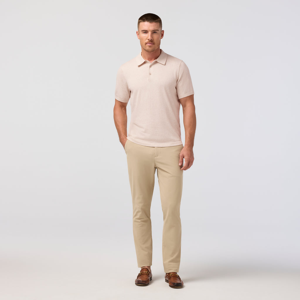 Ashe Polo - Oat Heather
