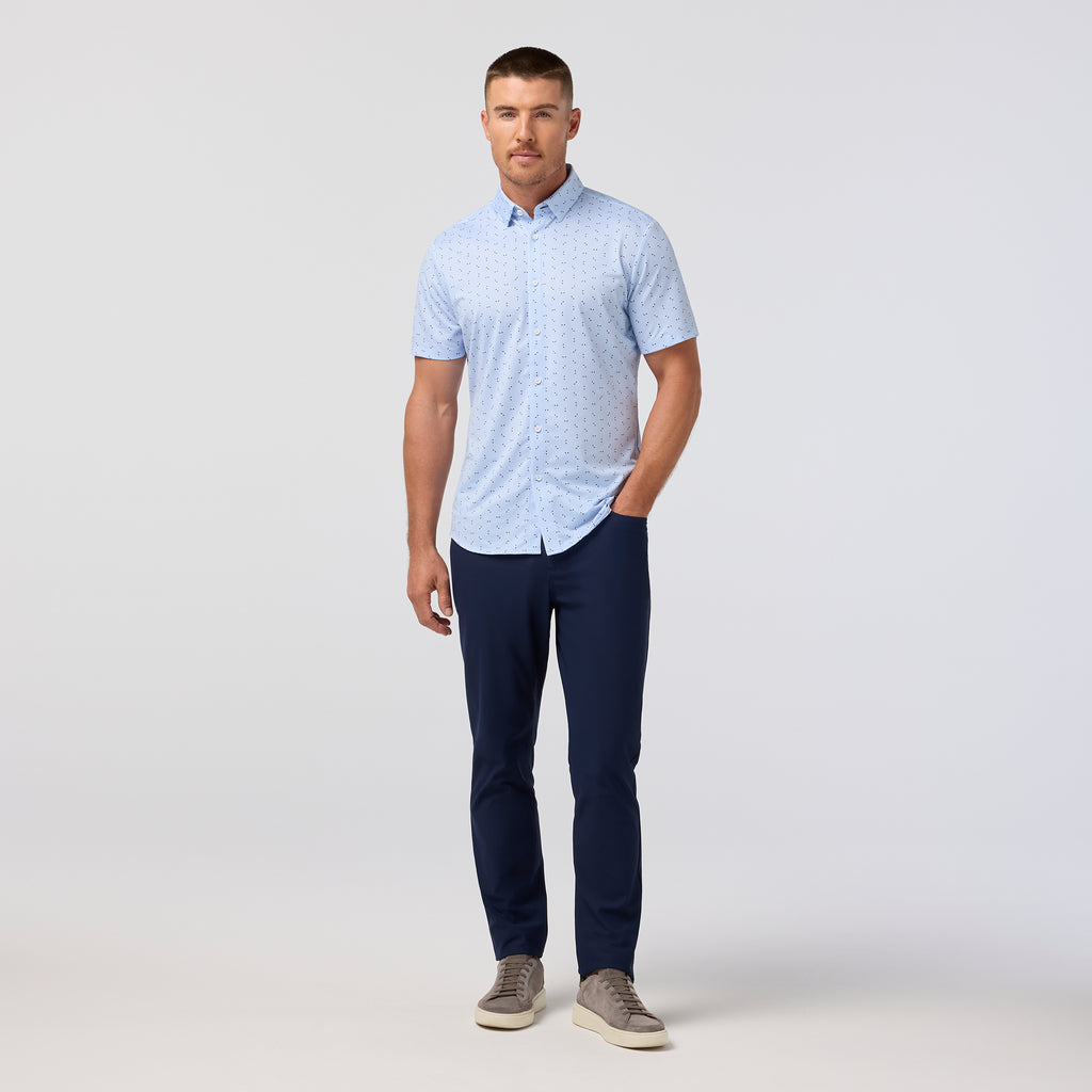 Halyard Short Sleeve - Cloud Blue Split Floral