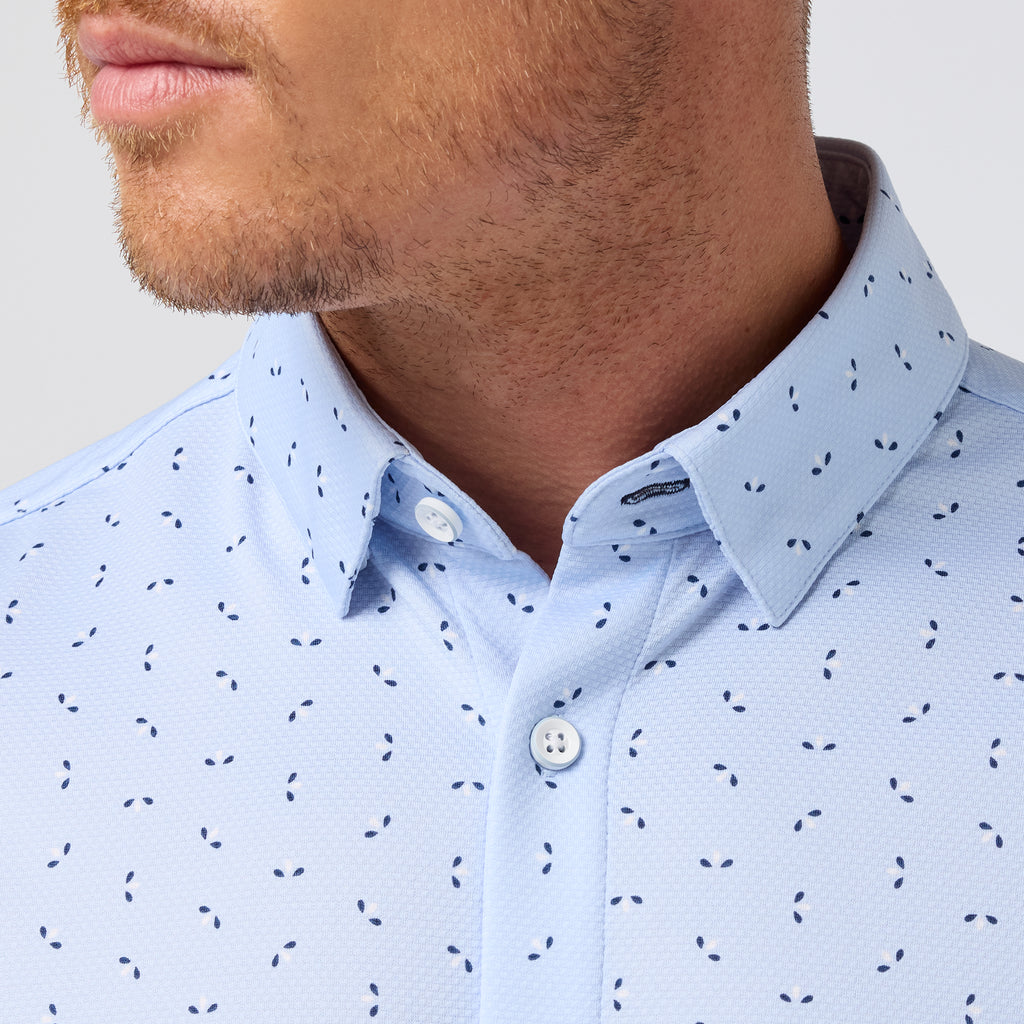 Halyard Short Sleeve - Cloud Blue Split Floral