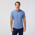Leeward Short Sleeve - Cloud Blue Tonal Circle Print