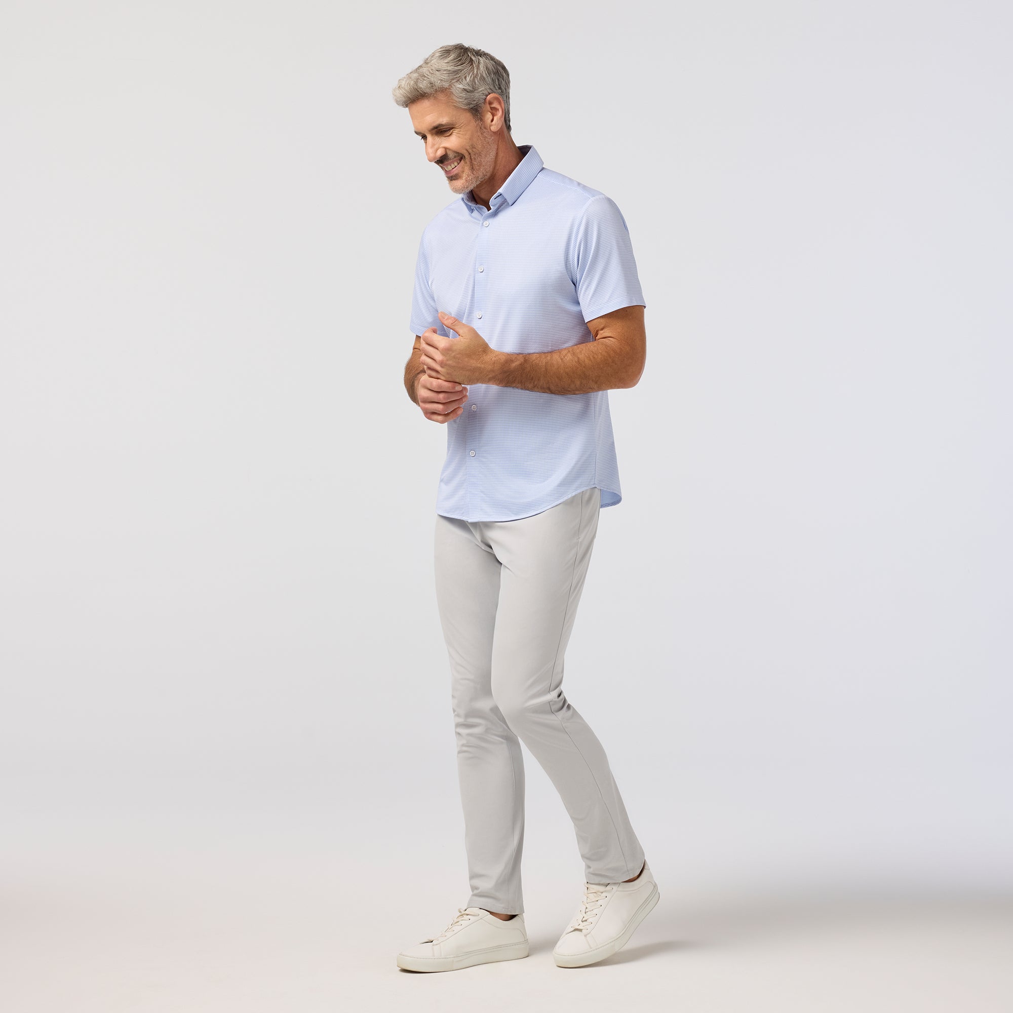 Halyard Short Sleeve - Cloud Blue Peter Gingham