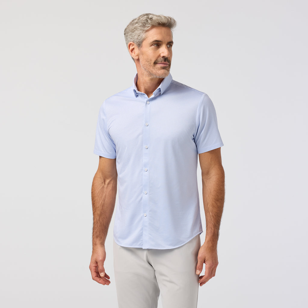 Halyard Short Sleeve - Cloud Blue Peter Gingham