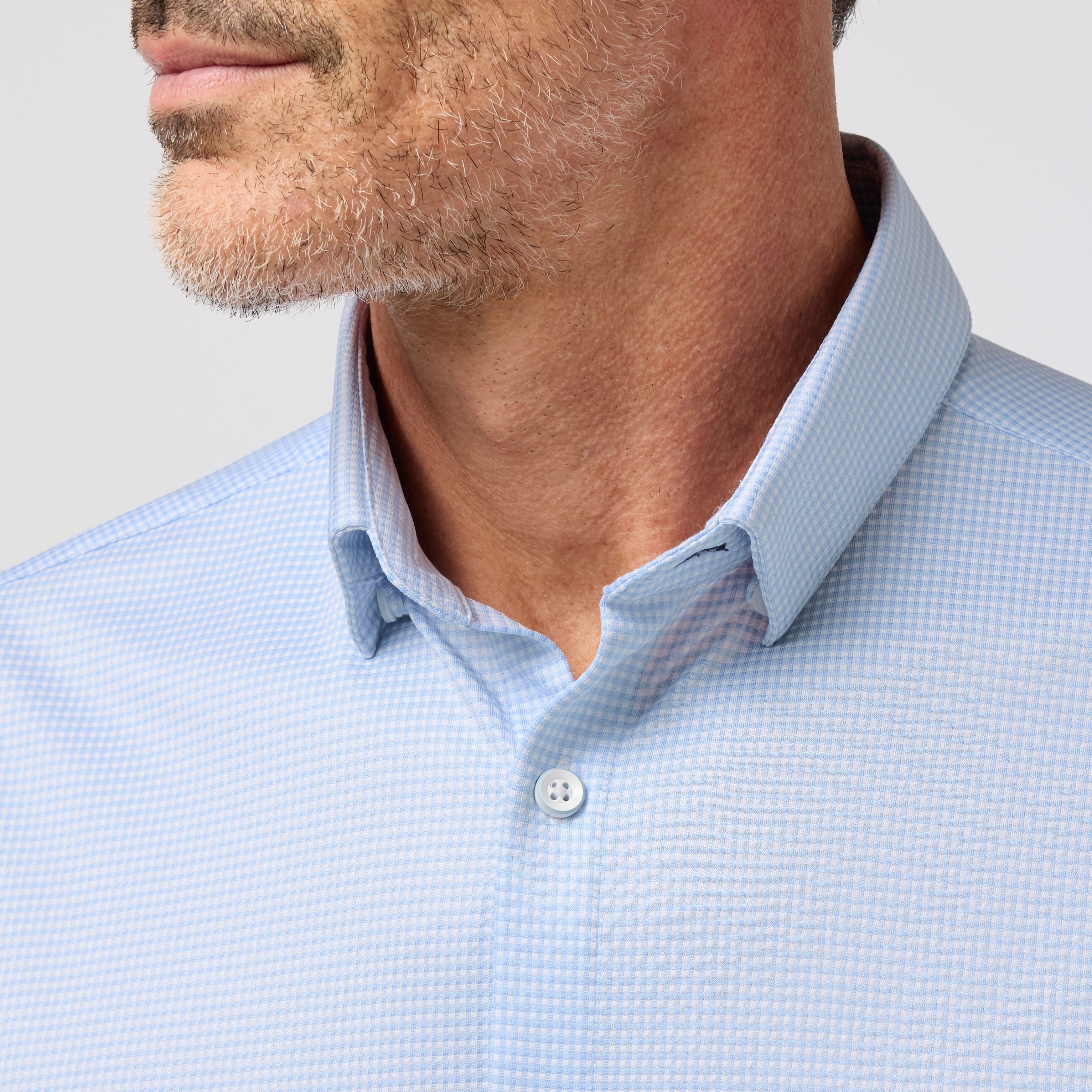 Halyard Short Sleeve - Cloud Blue Peter Gingham