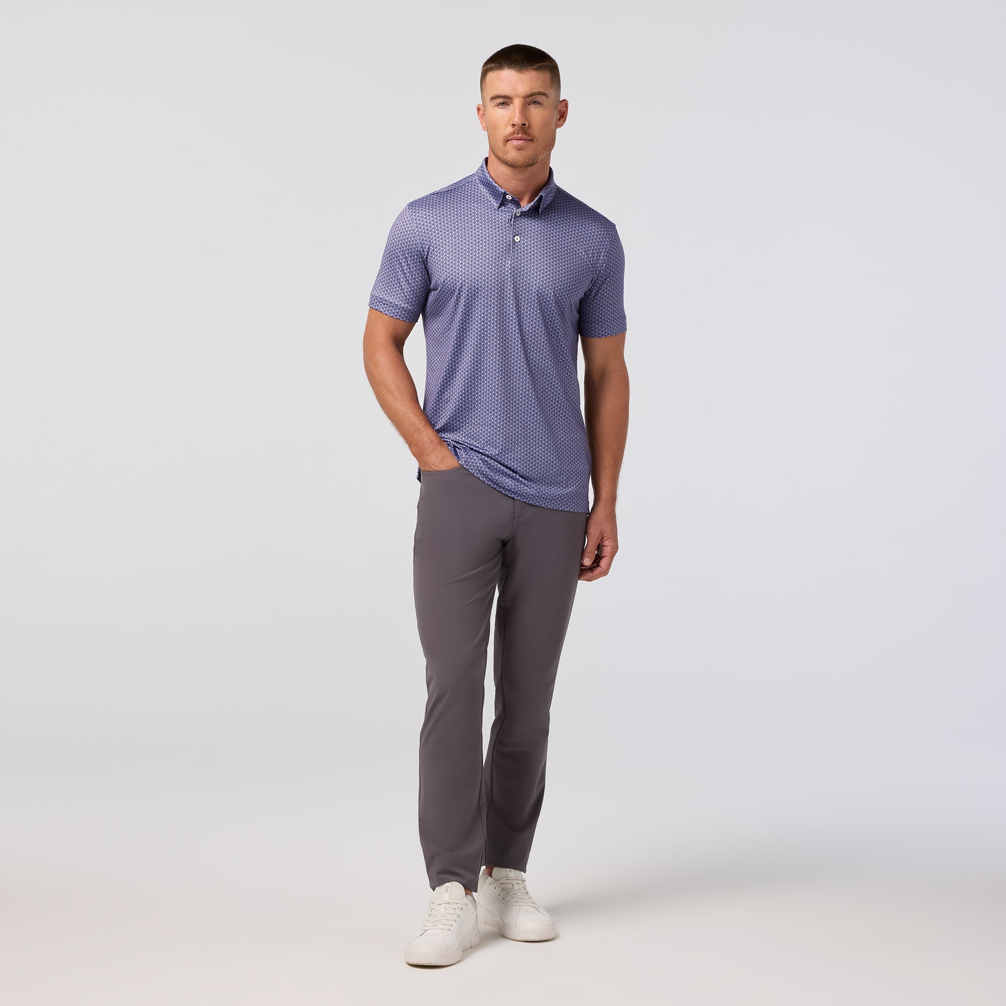 Versa Polo - Purple Dusk Multi Circle
