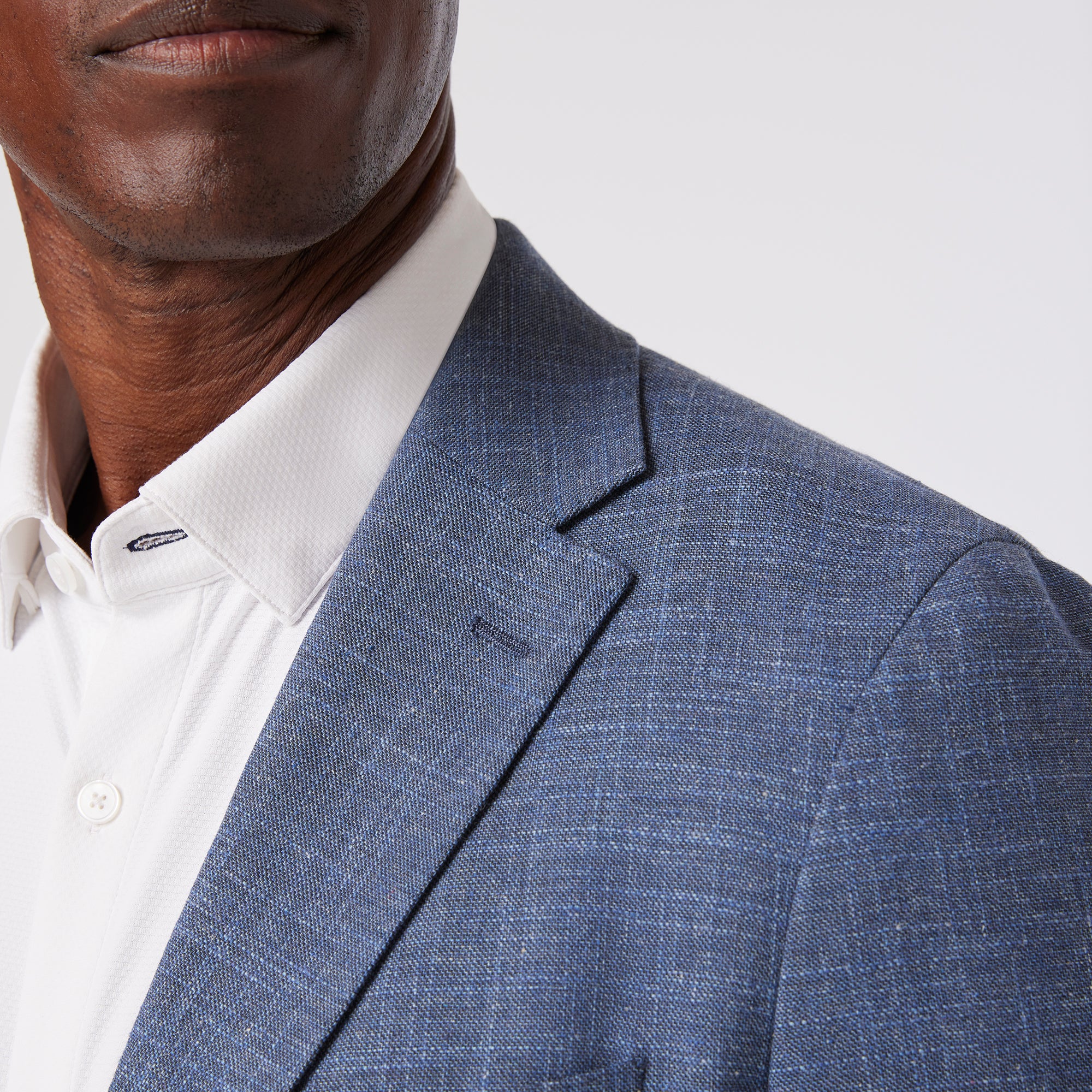 Fresco Lightweight Suit Jacket - Coastal Fjord Heather