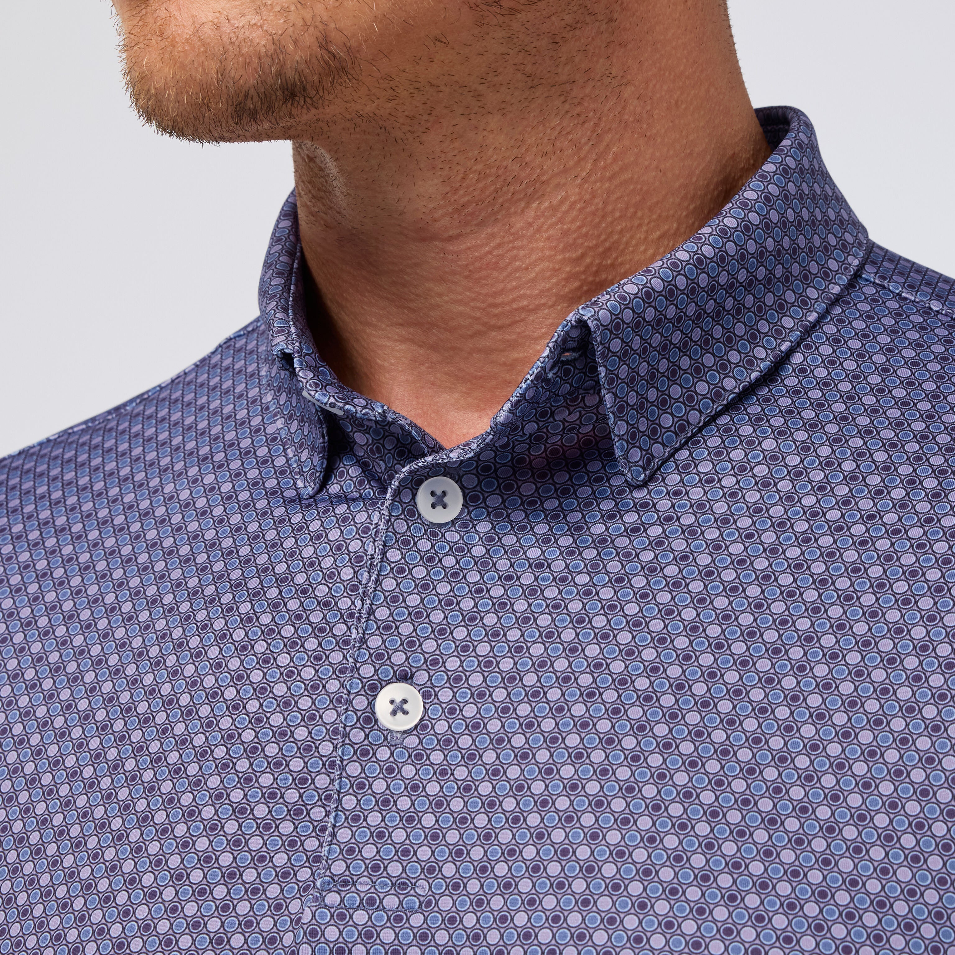 Versa Polo - Purple Dusk Multi Circle