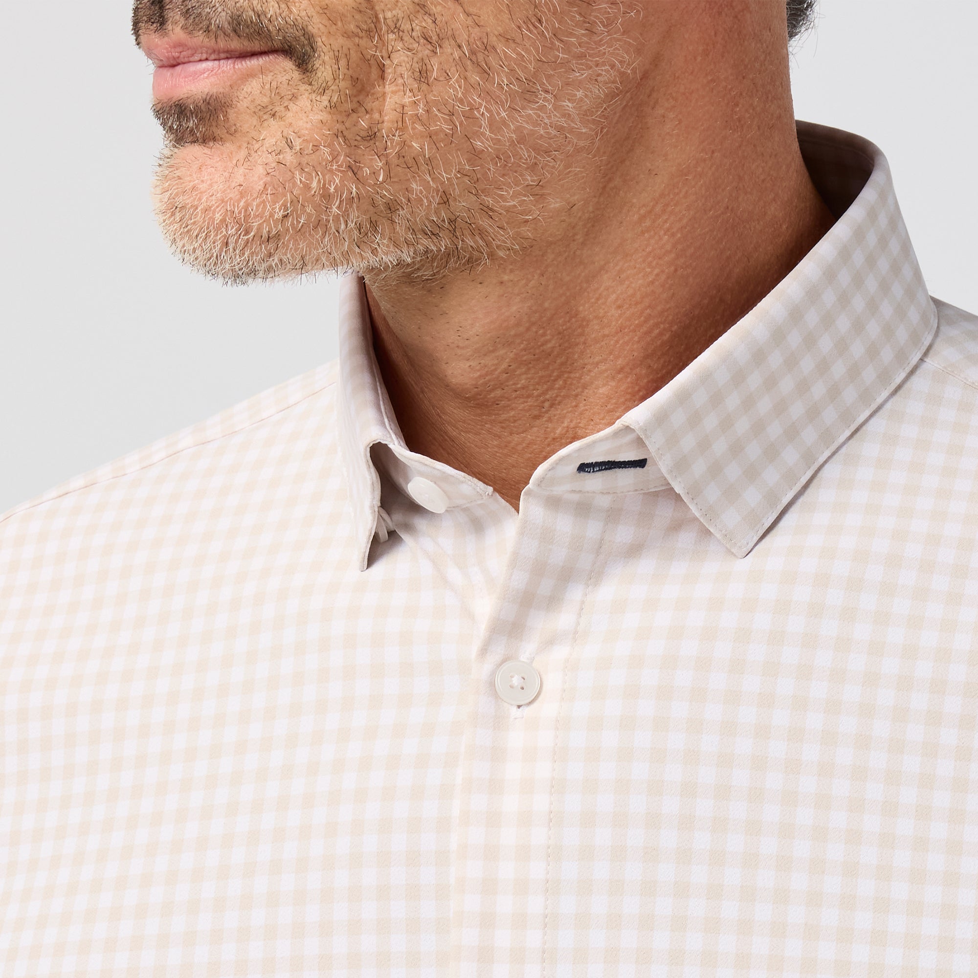 Leeward No Tuck Dress Shirt -  Sand Dollar Crew Gingham