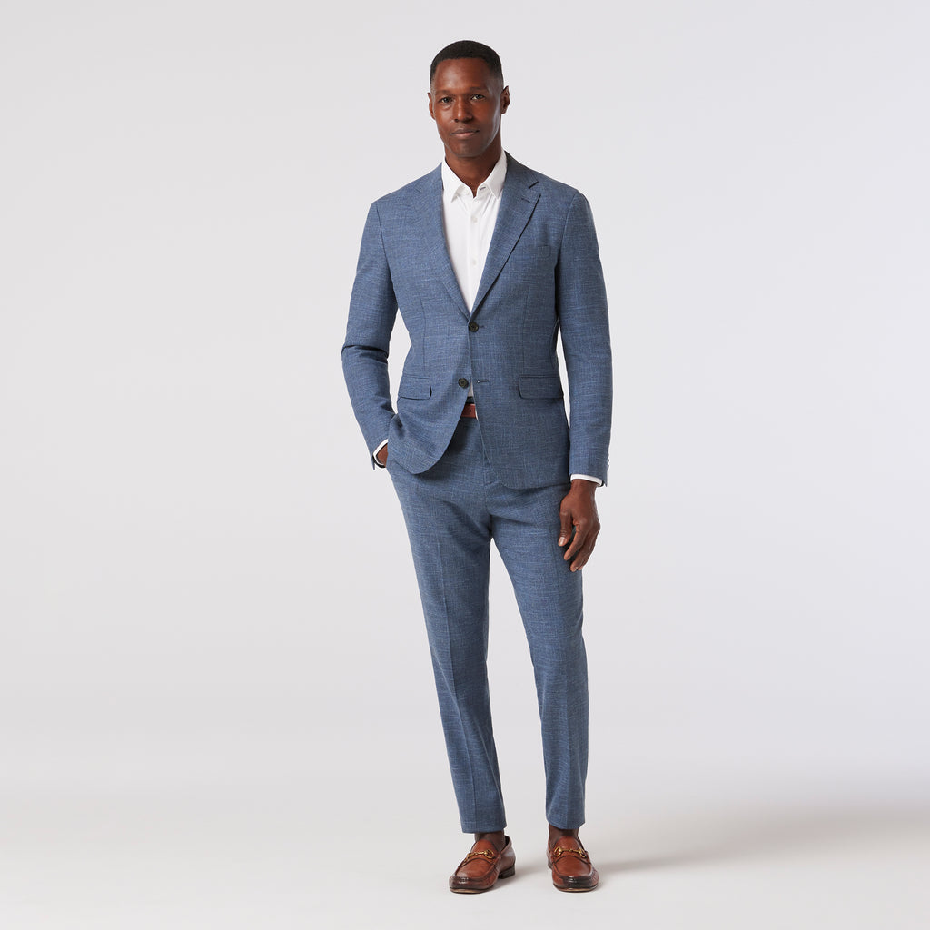 Fresco Lightweight Suit Jacket - Coastal Fjord Heather